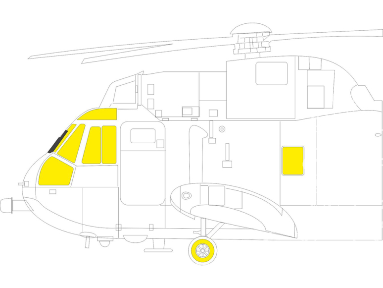 Eduard Express Mask EX990 Sea King TFace Airfix 1/48