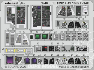 EDUARD photodecoupe avion 491392 Amélioration F-14B Great Wall Hobby 1/48