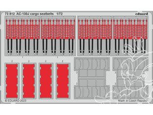 Eduard photodecoupe avion 73812 Harnais cargo AC-130J Zvezda 1/72