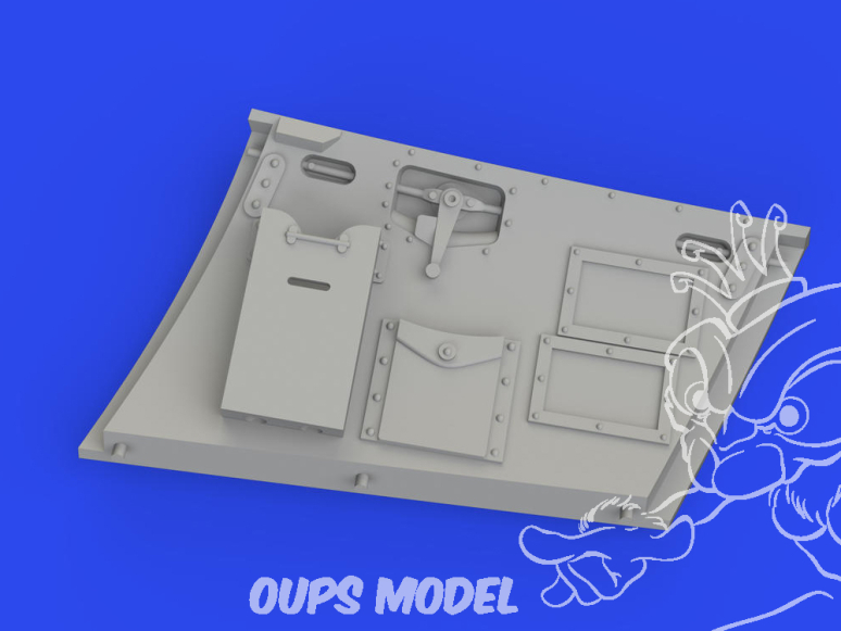 Eduard kit d'amelioration avion brassin Print 648929 Hurricane Mk.II Porte cockpit Arma Hobby 1/48