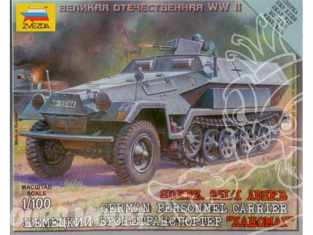 ZVEZDA maquettes militaire 6127 Sd.Kfz.251/1 Ausf.B 1/100