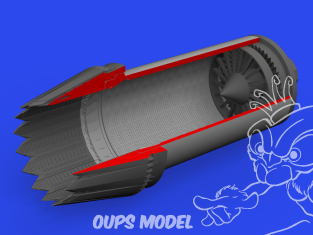 Eduard kit d'amelioration brassin Print 672334 Tuyère F-35A Tamiya 1/72