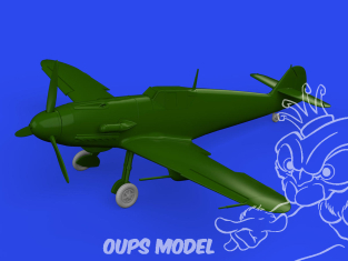 Eduard kit d'amelioration brassin Print 672340 Roues pour ailes ordinaires Messerschmitt Bf 109G-2/G-4 Eduard 1/72