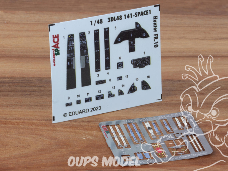 Eduard Space décalques 3D 3DL48141 Hunter FR.10 Airfix 1/48