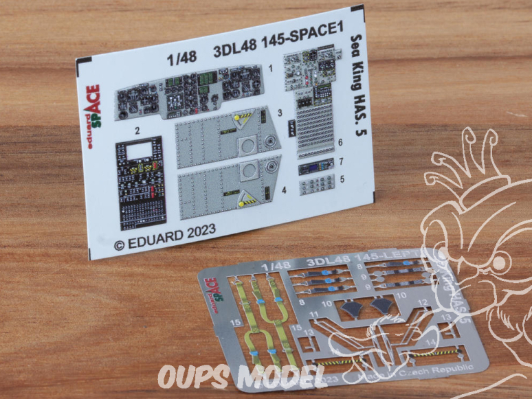 Eduard Space décalques 3D 3DL48145 Sea King HAS.5 Airfix 1/48