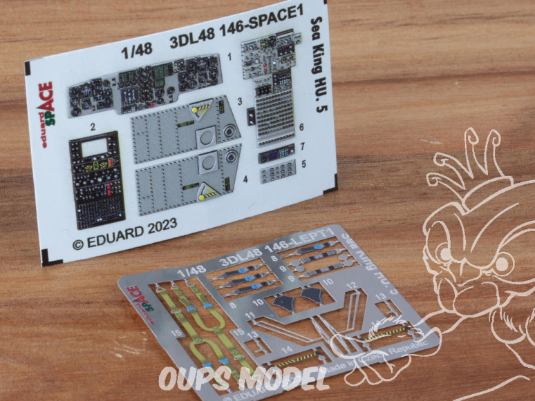 Eduard Space décalques 3D 3DL48146 Sea King HU.5 Airfix 1/48