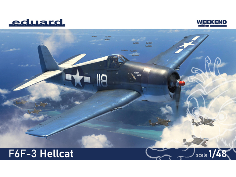 EDUARD maquette avion 84194 F6F-3 Hellcat WeekEnd Edition 1/48