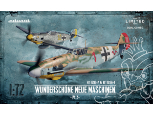 EDUARD maquette avion 2143 WUNDERSCHÖNE NEUE MASCHINEN pt. 2 Bf 109G-2 & Bf 109G-4 Edition Limitée Dual Combo 1/72