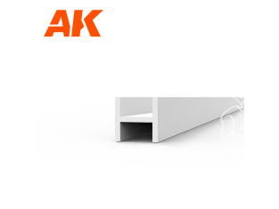 AK interactive ak6569 POUTRES FORME H 2.50 x 2.50 x 350mm STYRÈNE 4 unités