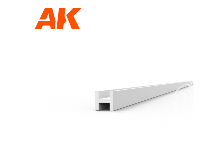 AK interactive ak6567 POUTRES FORME H 1.50 x 1.50 x 350mm STYRÈNE 4 unités