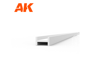 AK interactive ak6565 POUTRES FORME H 2.50 x 1.50 x 350mm STYRÈNE 4 unités