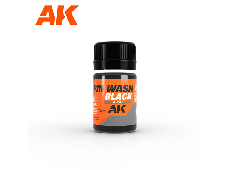 Ak interactive peinture AK326 BLACK PIN WASH 35ML