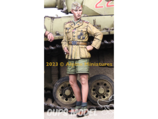 Alpine figurine 35310 Officier allemand du DAK Panzer 1/35