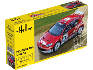 HELLER maquette voiture 80113 Peugeot 206 WRC 2003 1/43