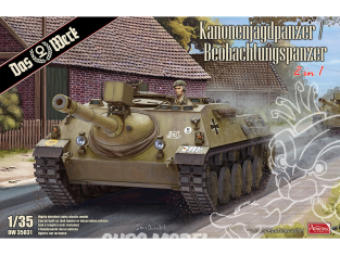 DAS WERK maquette militaire DW35031 Kanonenjagdpanzer ou Beobachtungspanzer (2 in 1) 1/35