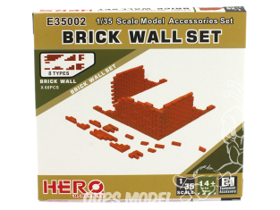 Hero Hobby Kits maquette accessoires E35002 Set mur en brique 1/35