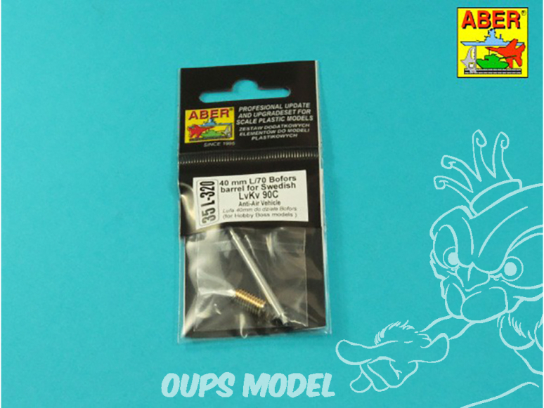 Aber 35L320 Canon Bofors 40 mm L/70 LvKv 90C Suédois pour kit Hobby Boss 1/35