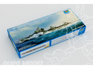 Trumpeter maquette bateau 05791 DESTROYER ALLEMAND ZERSTÖRER Z-37 1/700