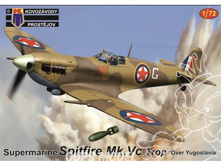 KP Model kit avion KPM0418 Spitfire Mk.Vc Trop “Over Yugoslavia” 1/72
