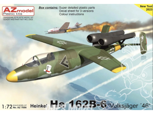 AZ Model Kit avion AZ7856 Heinkel He 162B-6 “Volksjäger 46” 1/72