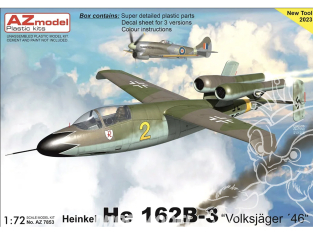 AZ Model Kit avion AZ7853 Heinkel He 162B-3 “Volksjäger 46” 1/72