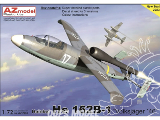 AZ Model Kit avion AZ7851 Heinkel He 162B-1 “Volksjäger 46” 1/72