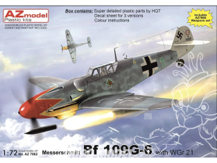 AZ Model Kit avion AZ7862 Bf 109G-6 avec WGr.21 1/72