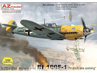 AZ Model Kit avion AZ7859 Les Bf 109F-1 Fridrich arrive 1/72