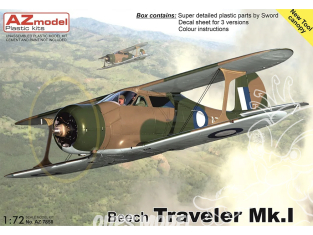 AZ Model Kit avion AZ7858 Beech Traveler Mk.I 1/72