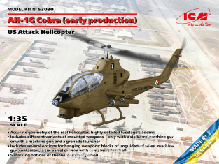 Icm maquette helicoptére 53030 AH-1G Cobra (première production) Hélicoptère d'attaque américain 1/35