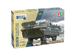 Italeri maquette militaire 6392 Camion DUKW 2½ GMC version amphibie D DAY quatre vingt ans 1/35