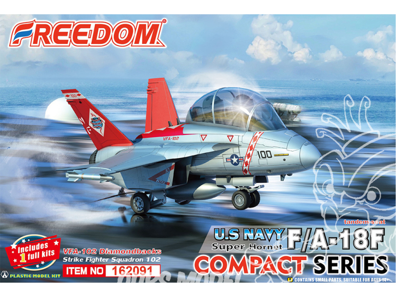 Freedom Compact series 162091 F/A-18F U.S. Navy Super Hornet VFA-102 Diamondbacks Strike Fighter Squadron 102