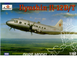 Amodel maquette avion 1444 Ilyushin IL-12D/T 1/144
