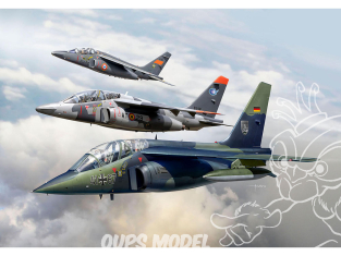 Revell maquette avion 03810 Alpha-Jet du 50e anniversaire 3 Kits inclus 1/144