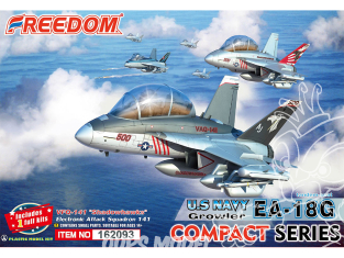 Freedom Compact series 162093 EA-18G Growler U.S. Navy tandem-seat VFQ-141 "Shadowhawks" Electornic Attack Squadron 141