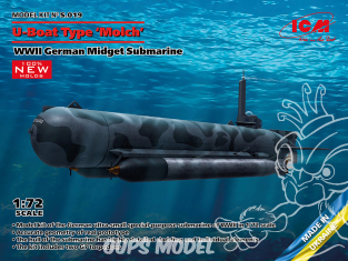 Icm maquette sous-marin S.019 U-Boat Type Molch 1/72