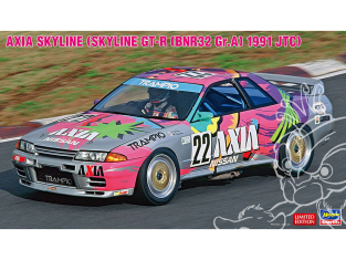 Hasegawa maquette voiture 20514 Axia Skyline - Skyline GT-R (BNR32 Gr.A) 1991 JTC Edition limitée 1/24