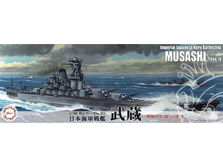 Fujimi maquette bateau 43351 Musashi 1944.10 navire Marine impériale Japonaise 1/700