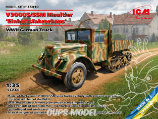 Icm maquette militaire 35410 V3000S/SSM Maultier « cabine standard » Camion allemand de la Seconde Guerre mondiale 1/35