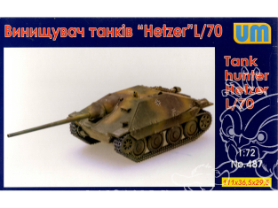 UM Unimodels maquettes militaire 487 Jagdpanzer 38(t) Heter L/70 1/72