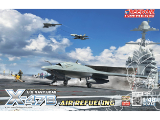 Freedom maquette avion 18019 X-47B Air Refueling U.S. Navy UCAS Unmanned combat air system 1/48