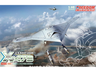 Freedom maquette avion 18001 X-47B U.S. Navy UCAS Unmanned combat air system 1/48