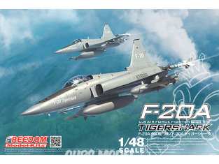 Freedom maquette avion 18002 F-20A Tigershark U.S. Air Force Fighter 1/48