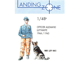 Landing Zone LZF002 Officier allemand Luftwaffe avec son chien 1944/1945 1/48