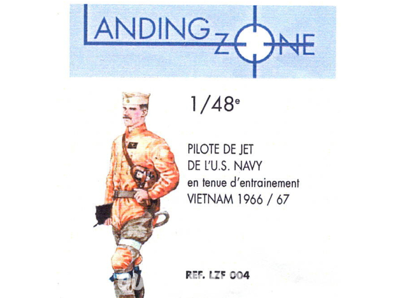 Landing Zone LZF004 Pilote de Jet de l'U.S. Navy en tenue d'entrainement Vietnam 1966/67 1/48