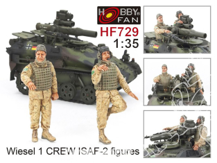 Hobby Fan kit personnages HF729 ÉQUIPAGE WIESEL 1 ISAF 2 FIGURINES 1/35