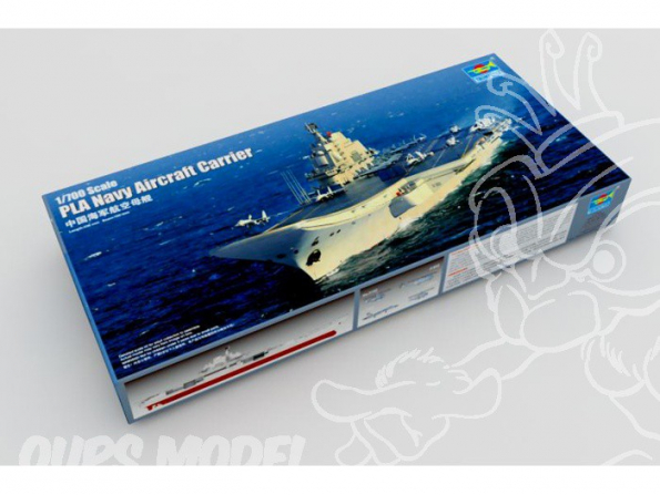 Trumpeter maquette bateau 06703 PORTE-AVIONS MARINE POPULAIRE CHINOISE "SHI LANG" 2012 1/700