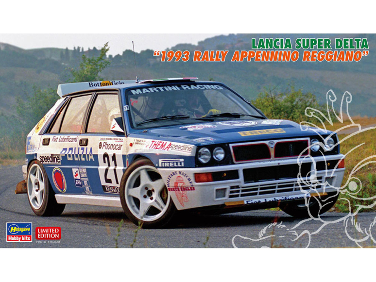 HASEGAWA maquette voiture 20648 Lancia Super Delta « Rallye Appenino Reggiano 1993 » 1/24