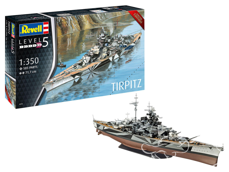 Revell maquette bateau 5096 Cuirassé Tirpitz 1/350