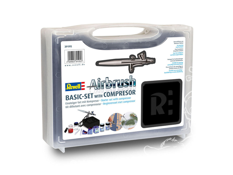 Revell Aerographe 39195 Airbrush Basic Set avec compresseur Version 2023